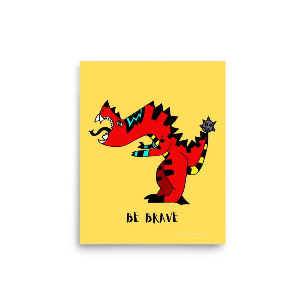 "Hexatrix" Poster by Tyler DeVane - Be Brave