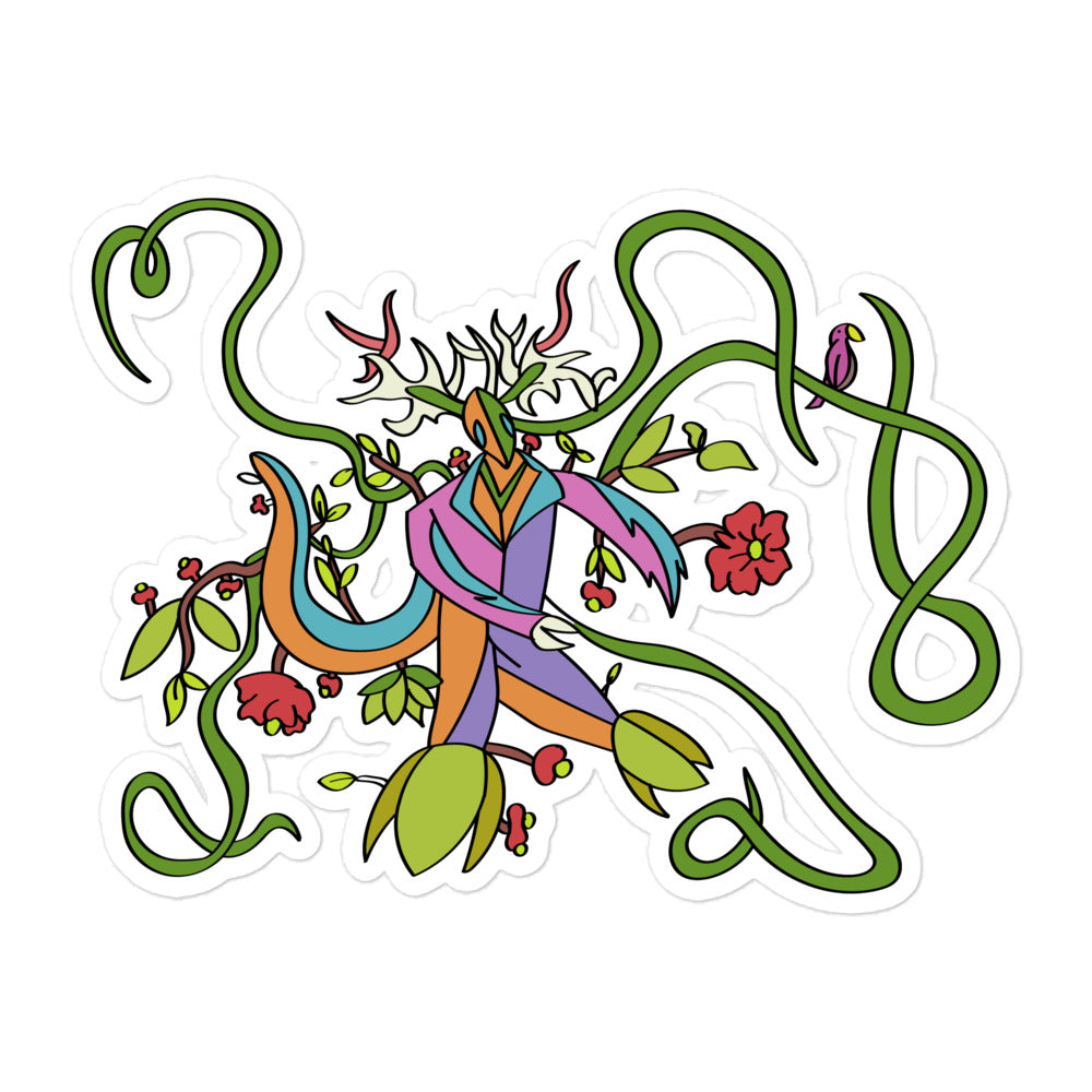 Bubble-free "Nature Tron" sticker