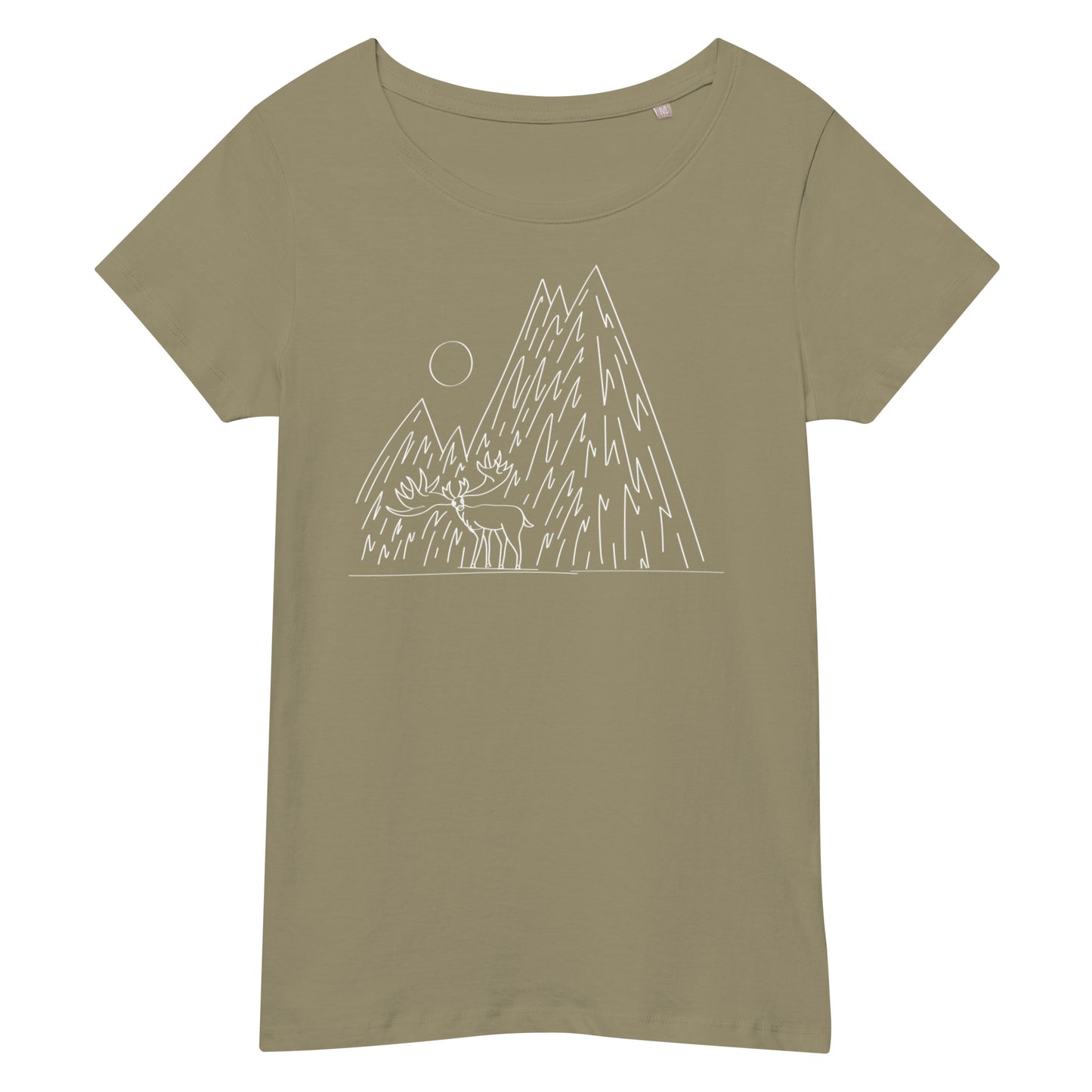 "Elk & Mountain Women’s basic organic t-shirt
