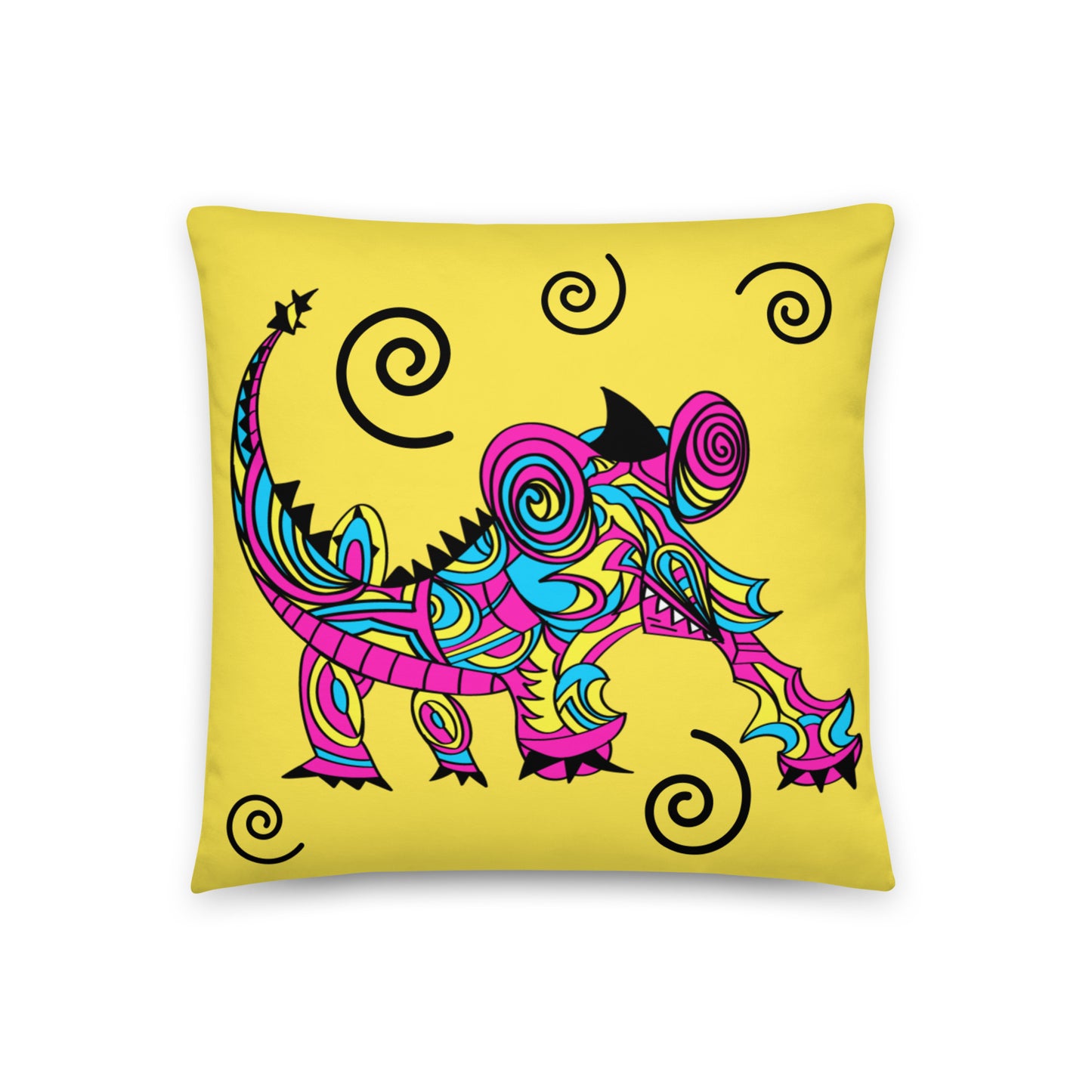 "Swirlatron" Pillow