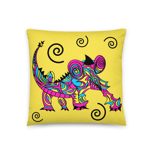 "Swirlatron" Pillow