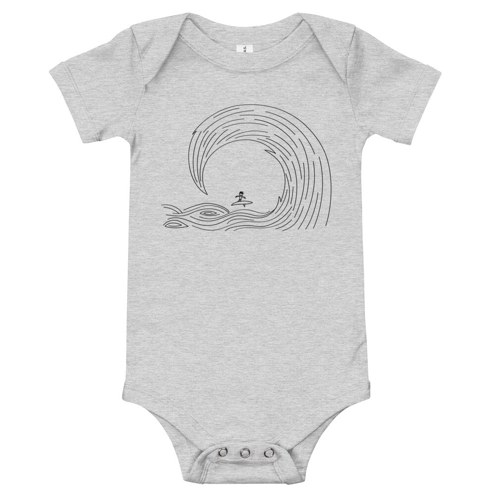 "Wave Rider" Baby short sleeve one piece
