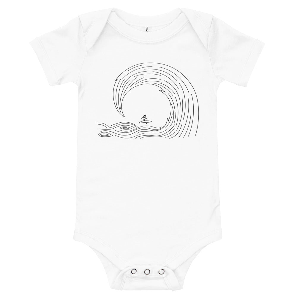 "Wave Rider" Baby short sleeve one piece
