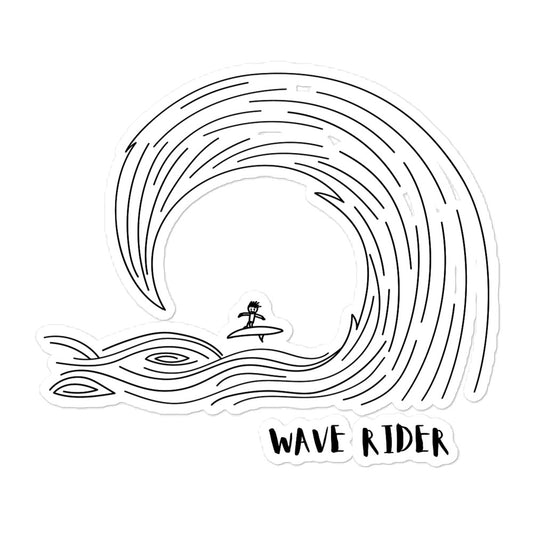 "Wave Rider" Bubble-free stickers